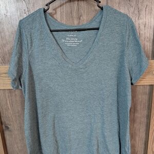Torrid V-Neck Short Sleeve Tee - Gray